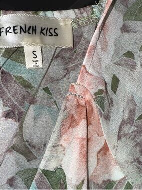 French Kiss Floral Mini Dress in Blush and Sage